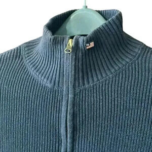 Vintage Ralph Lauren Polo Jeans Co Knit 1/4 Zip Sweater Men’s Medium Y2K